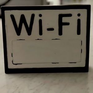 Wifi home decor sign